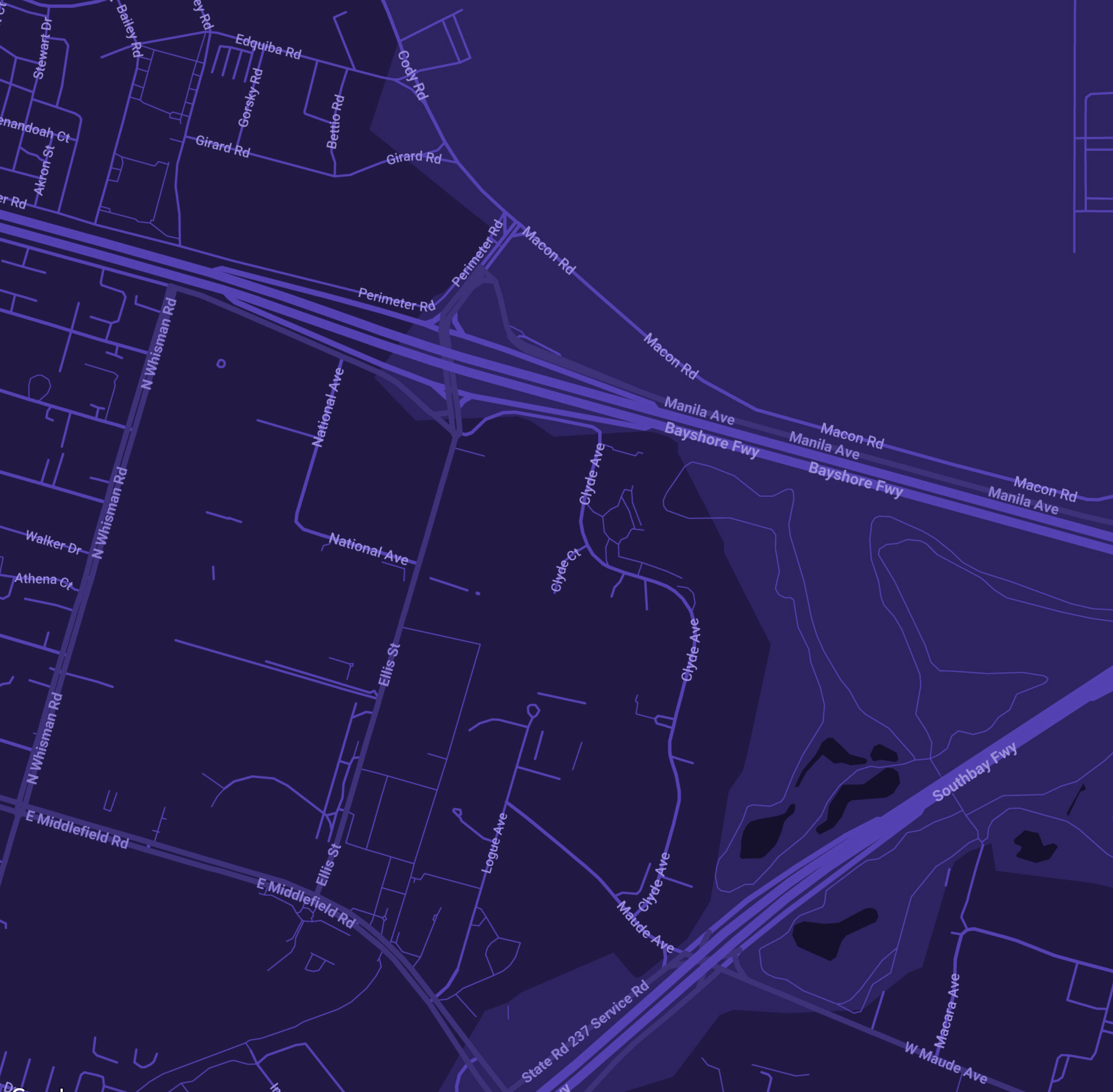 Map showing Samsung Research America